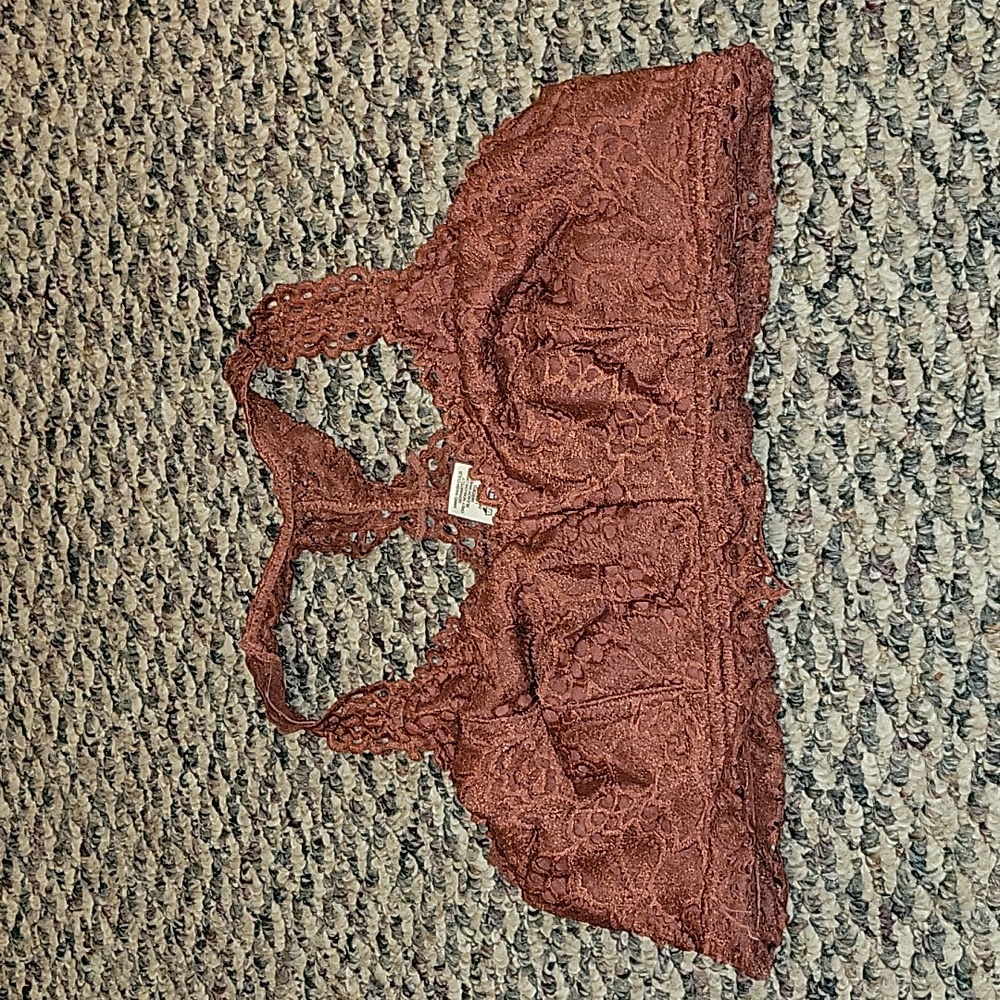 Maurices brunt orange lace bralette